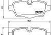 Комплект гальмівних колодок з 4 шт. дисків BREMBO P06052 (фото 1)