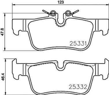 Тормозные колодки BREMBO P06094