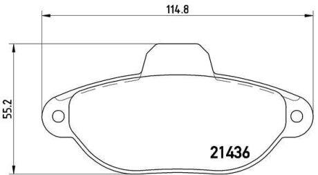ДИСКОВI КОЛОДКИ BREMBO P23096