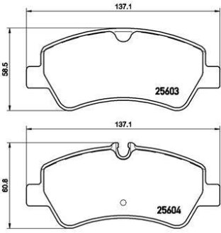 ДИСКОВI КОЛОДКИ BREMBO P24160