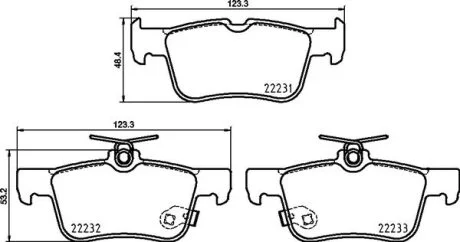 Тормозные колодки BREMBO P24217