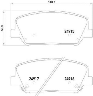 Гальмівні колодки BREMBO P30065