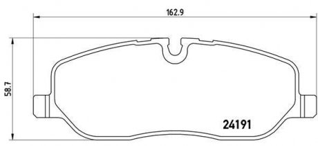 Комплект гальмівних колодок з 4 шт. дисків BREMBO P44014