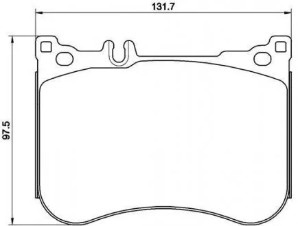 Комплект гальмівних колодок з 4 шт. дисків BREMBO P50114