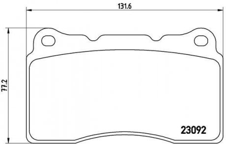 Гальмівні колодки BREMBO P54040 (фото 1)