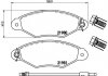Комплект гальмівних колодок з 4 шт. дисків BREMBO P56038 (фото 1)