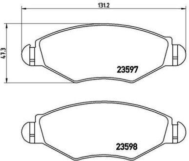 Гальмівні колодки BREMBO P61063
