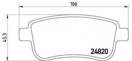 Гальмівні колодки BREMBO P68041