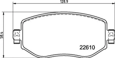 Комплект гальмівних колодок з 4 шт. дисків BREMBO P68068