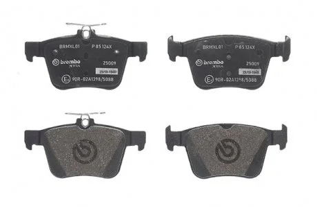 Комплект гальмівних колодок з 4 шт. дисків BREMBO P85124X