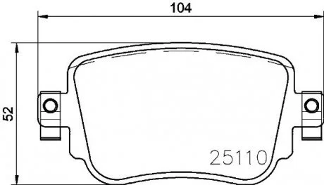 Комплект гальмівних колодок з 4 шт. дисків BREMBO P85140