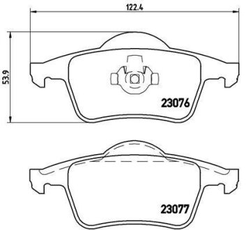 ДИСКОВI КОЛОДКИ BREMBO P86014