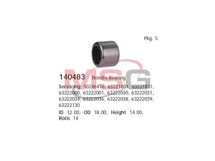 Підшипник стартера CARGO 140483