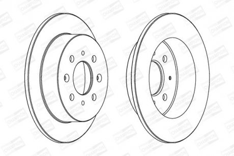 Гальмівний диск CHAMPION 562016CH