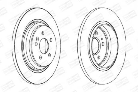Гальмівний диск задній MERCEDES-BENZ M-CLASS CHAMPION 562323CH