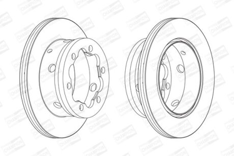 Гальмівний диск CHAMPION 567810CH