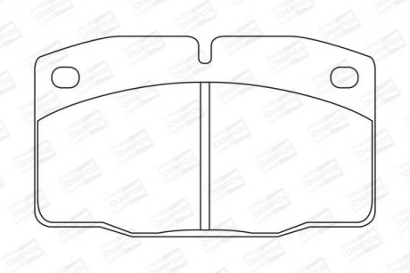 Гальмівні колодки передні Opel Ascona B, C, Corsa A, Kadett D, E, Omega A, Vectra A CHAMPION 571276CH (фото 1)