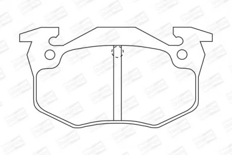 Гальмівні колодки задні Peugeot 106, 205, 206, 306, 309 / Renault Clio, Megane / Citroen Xsara, ZX CHAMPION 571334CH