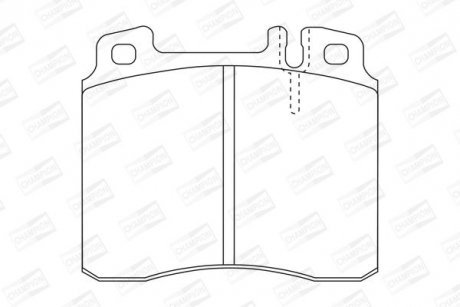 Гальмівні колодки передні Mercedes S-Class (W140, C140) (1991->) CHAMPION 571477CH