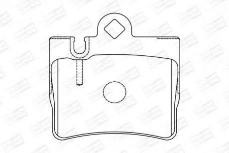 Гальмівні колодки задні Mercedes S-Class CHAMPION 571962CH