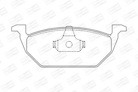 Гальмівні колодки передні Audi A3, A1 / Seat Ibiza / Skoda Octavia, Fabia / VW Polo, Golf CHAMPION 571985CH (фото 1)