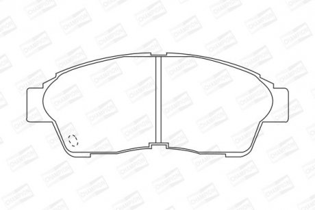 Гальмівні колодки передні Toyota Camry, Carina, Celica, Corolla, Picnic, RAV-4, Solara CHAMPION 572333CH