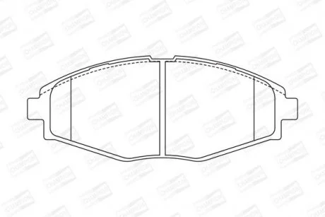 Гальмівні колодки передні Chery QQ3/ Chevrolet Matiz/ Daewoo Lanos Matiz/ ZAZ Sens CHAMPION 572402CH