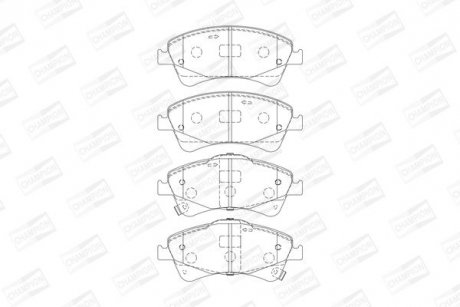 Гальмівні колодки передні Toyota Auris, Avensis, Verso CHAMPION 572600CH (фото 1)