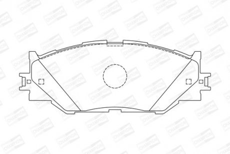 Гальмівні колодки передні Lexus IS II, III CHAMPION 572620CH (фото 1)