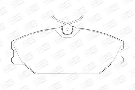 Гальмівні колодки передні Renault Clio II, Laguna I, Megane I, Scenic I CHAMPION 573008CH (фото 1)