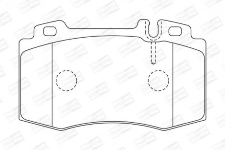 Гальмівні колодки передні Mercedes C-Class, CLK, CLS, E-Class, S-Class, SL, SLK CHAMPION 573092CH