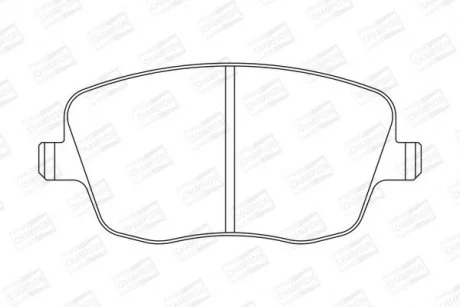 Гальмівні колодки передні VW Polo Skoda Fabia, Roomster / Seat Cordoba, Ibiza CHAMPION 573101CH