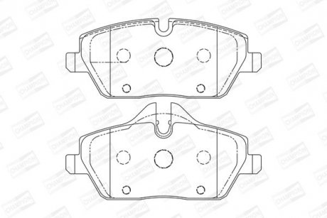 Гальмівні колодки передні BMW 1-Series CHAMPION 573137CH (фото 1)