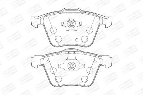 Гальмівні колодки передні Volvo XC90 I CHAMPION 573143CH (фото 1)