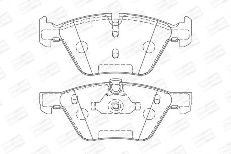 Гальмівні колодки передні BMW 1-Series, 3-Series, 5-Series, Z4 CHAMPION 573151CH