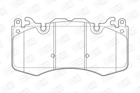 Гальмівні колодки передні Land Rover Range Rover Sport II, Range Rover, Defender, Discovery CHAMPION 573343CH