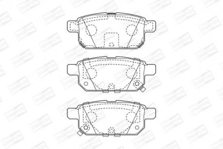 Гальмівні колодки задні Suzuki Baleno, Swift IV, V, SX4, Vitara CHAMPION 573384CH