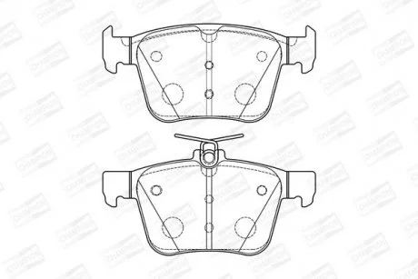 Гальмівні колодки задні Audi A3, Q3, TT / VW Arteon, Golf, Passat, Tiguan, Touran / Skoda / Seat CHAMPION 573415CH