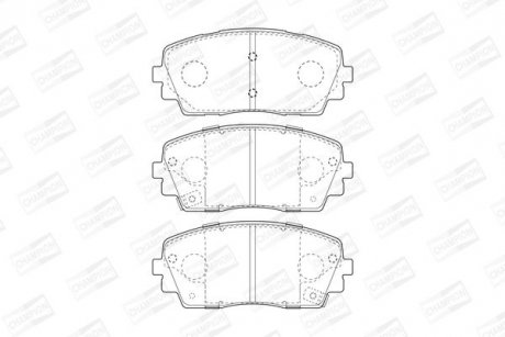 Гальмівні колодки передні KIA Picanto II CHAMPION 573420CH