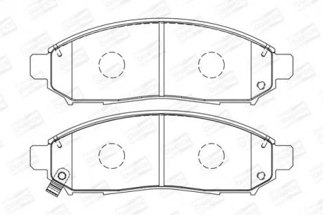 Гальмівні колодки передні Nissan Leaf, Navara, Pathfinder CHAMPION 573431CH