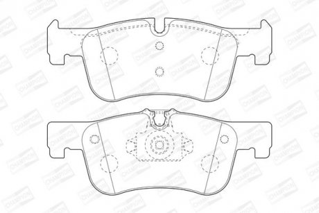 Гальмівні колодки передні BMW 1-Series, 2-Series CHAMPION 573437CH