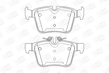 Гальмівні колодки задні Mercedes C-Class (W205,S205) CHAMPION 573609CH