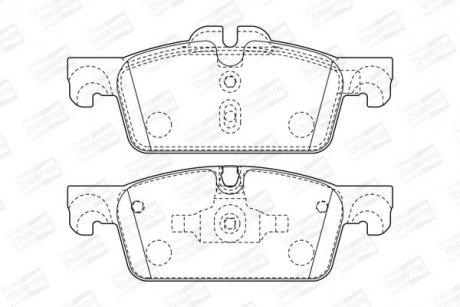 Гальмівні колодки передні Peugeot 508 (2010->) CHAMPION 573647CH