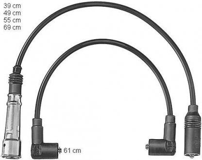 Комплект кабелів запалювання CHAMPION CLS099