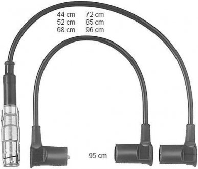 Комплект кабелів запалювання MERCEDES-BENZ E/G/S/SL CHAMPION CLS250