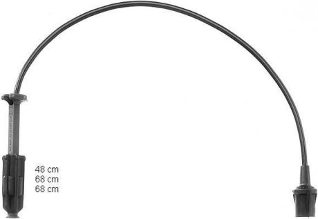 Комплект кабелів запалювання MERCEDES-BENZ C/E/G/S/SL CHAMPION CLS254 (фото 1)