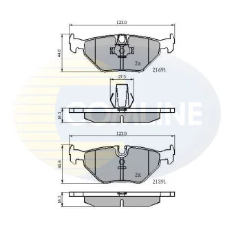 Comline - Гальмівні колодки до дисків COMLINE CBP01011