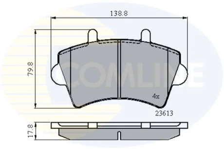 Comline - Гальмівні колодки до дисків COMLINE CBP01035