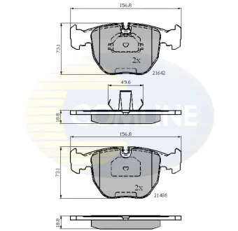 Comline - Гальмівні колодки до дисків COMLINE CBP01096