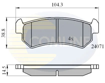 Comline - Гальмівні колодки до дисків COMLINE CBP01191
